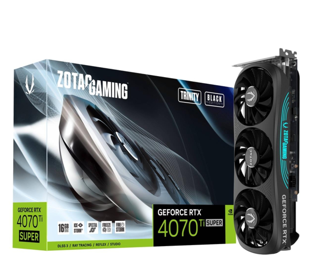 Zotac GeForce RTX 4070 Ti SUPER Trinity Black Edition 16GB GDDR6X